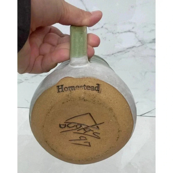 Homestead Hand Made Mug Funny Face Artistic Unique Crafted Drinkware 5.5"x3.75" - Picture 5 of 11